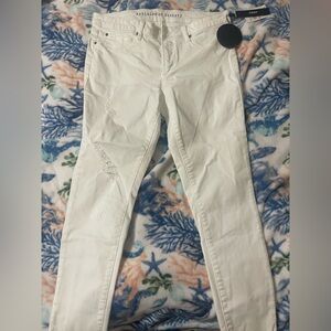 Articles Of Society White Crop Jeans